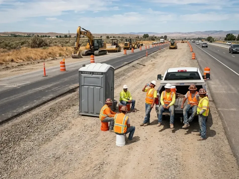 highway-road-construction-crew-007 — frequently asked questions, Porta Potty and Restroom Rentals in Milton, GA